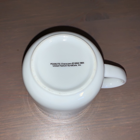 Peanuts Snoopy and Woodstock Vintage White Ceramic Mini Mug - Picture 7 of 9